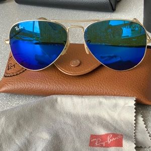 COPY - Ray Ban Aviator Sunglasses with Mirrored Lenses